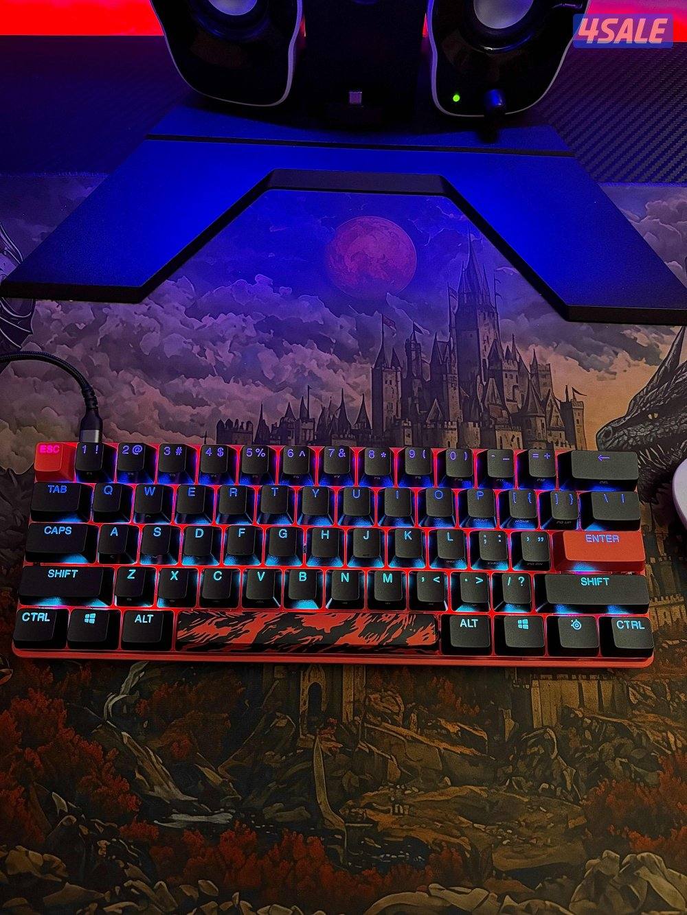 Gaming keyboard steelseries apex 9 mini FAZE CLAN edition0