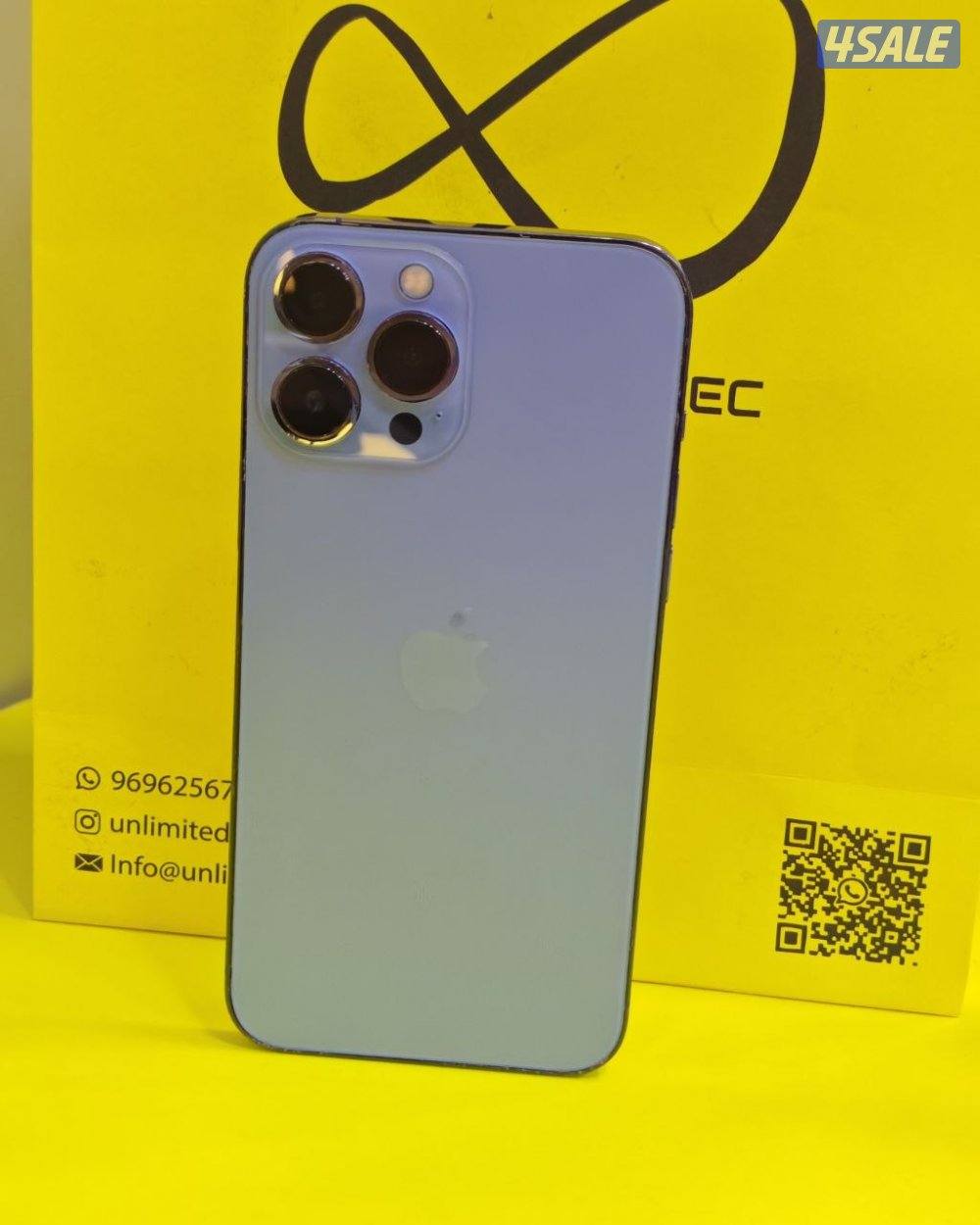 ايفون 13 برو ماكس – 256 جيجا – أزرق بطارية 77% مستعمل نظيف2