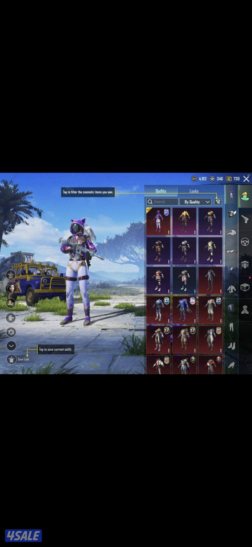 حساب ببجي نسخه العالميه ام فور كل مسج رخيص0