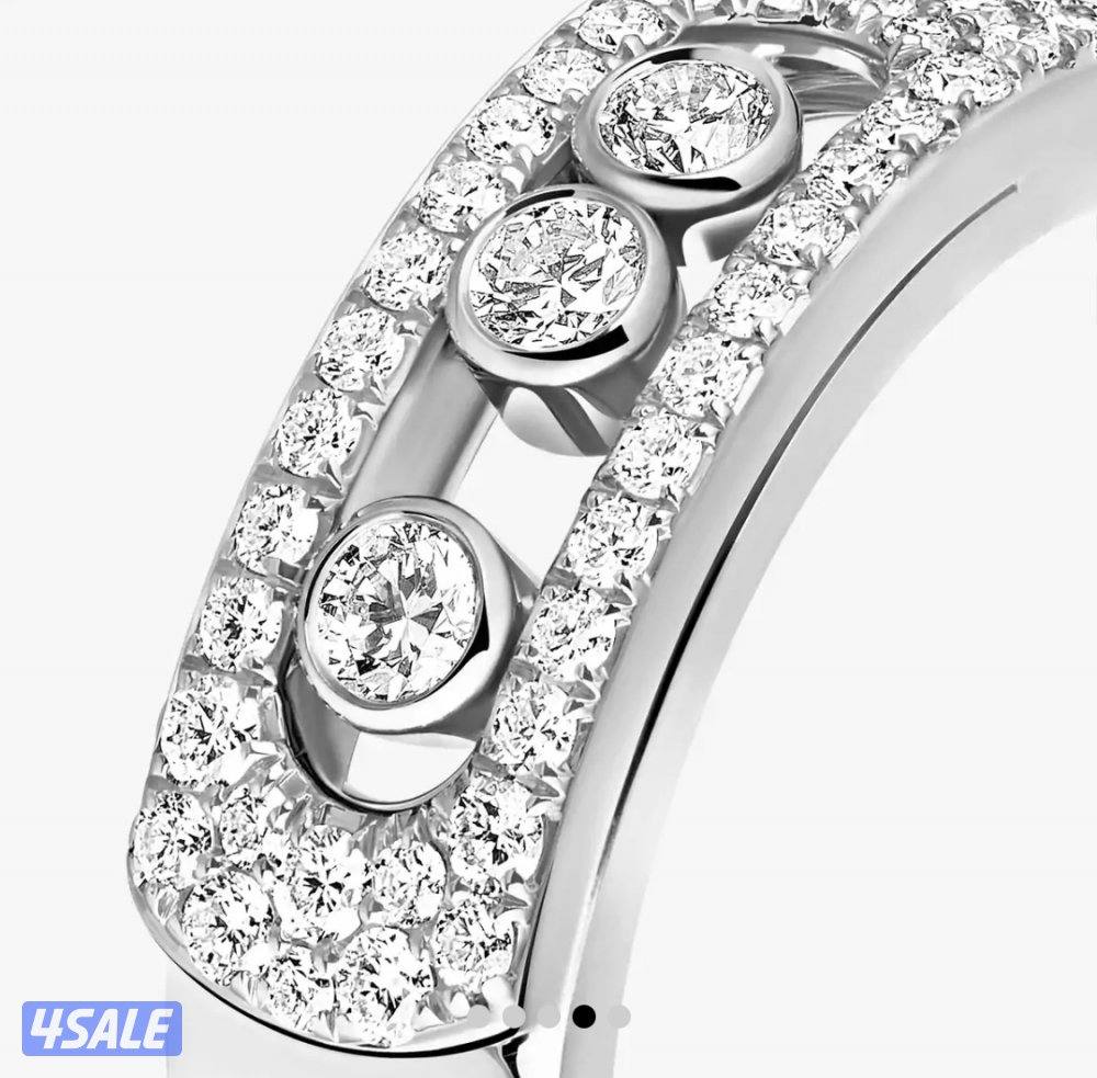 Messika Move Noa Pavé original white gold diamond ring خاتم ذهب2