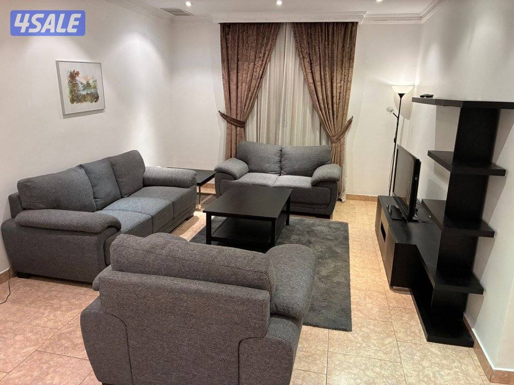 للإيجار شقة مفروشة بالمنقف غرفتين  وصالة ومطبخ و3 حمامات تشطيب0