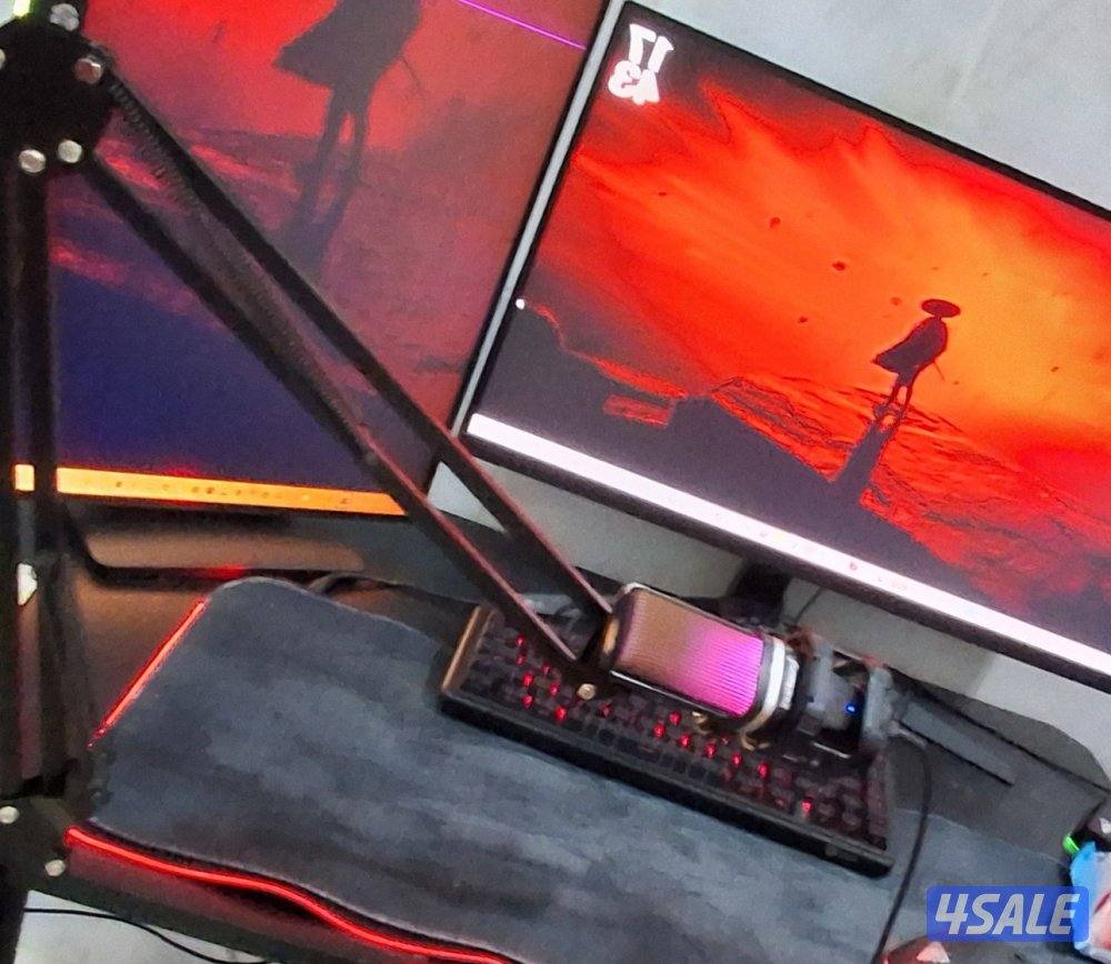 مايك خرافي مع ستاند و اضاء rgb0