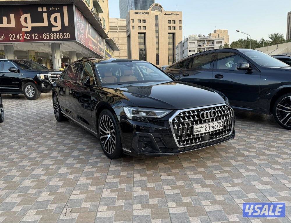 اودي A8L موديل 2024 عداد 22 الف وكالة كفالة و سيرفيس مجاني صبغ الوكالة0