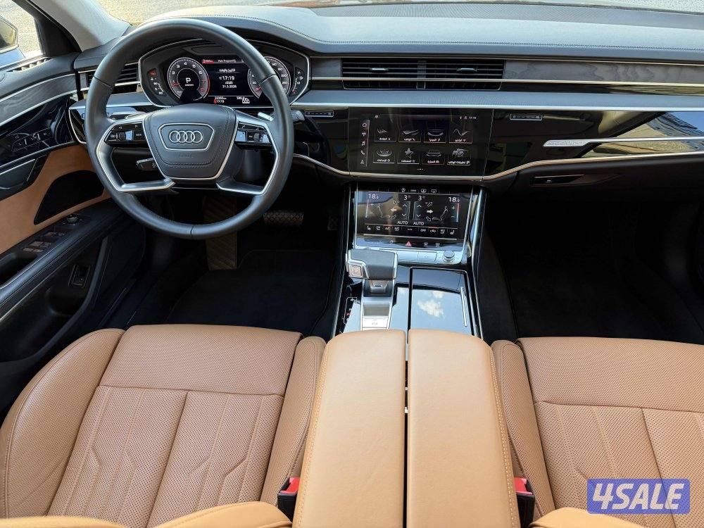 اودي A8L موديل 2024 عداد 22 الف وكالة كفالة و سيرفيس مجاني صبغ الوكالة1