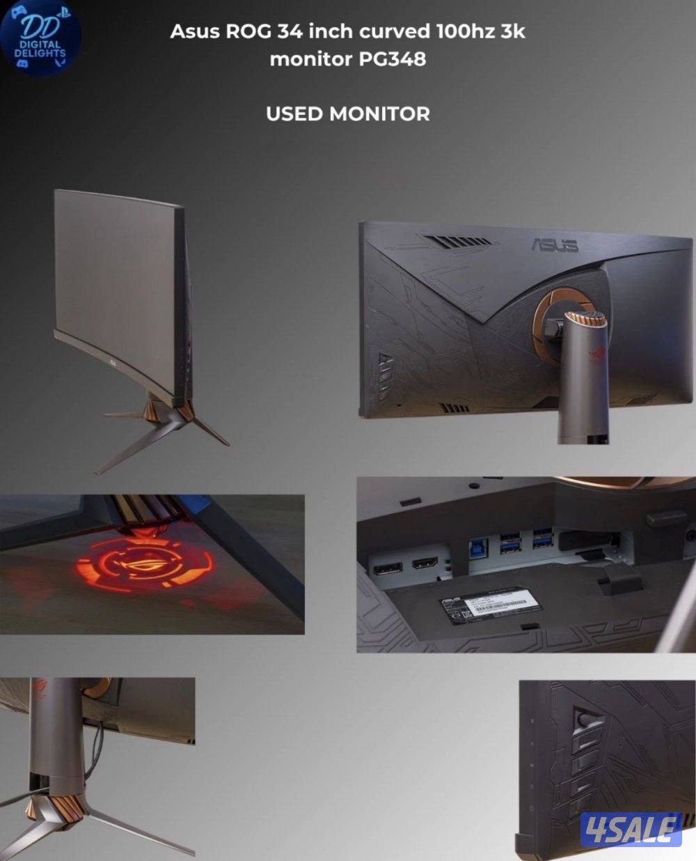 Asus ROG Wide 34 inch monitor for sale0