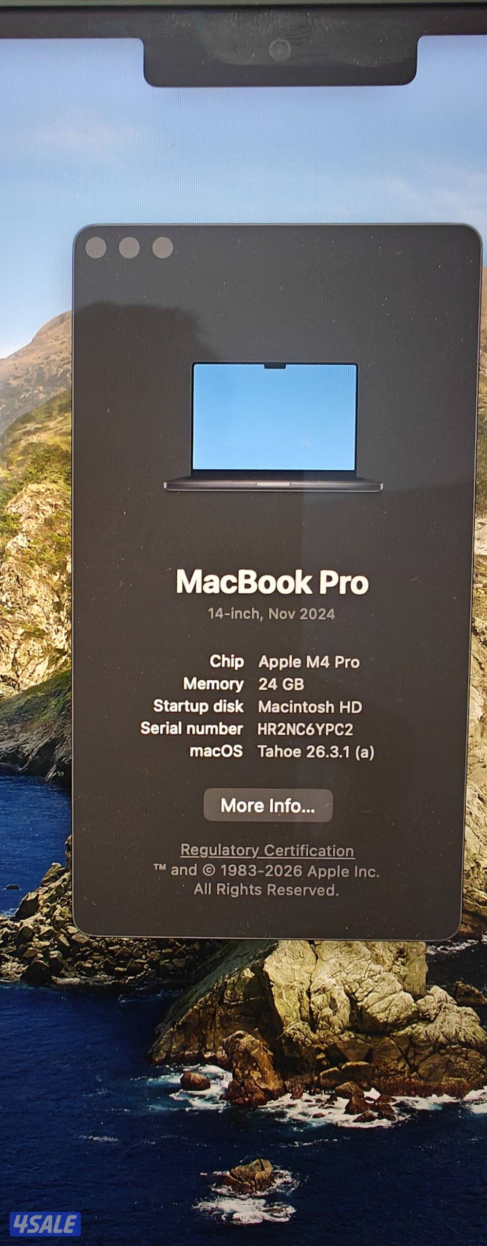Macbook M4 Chip Pro 24GB0