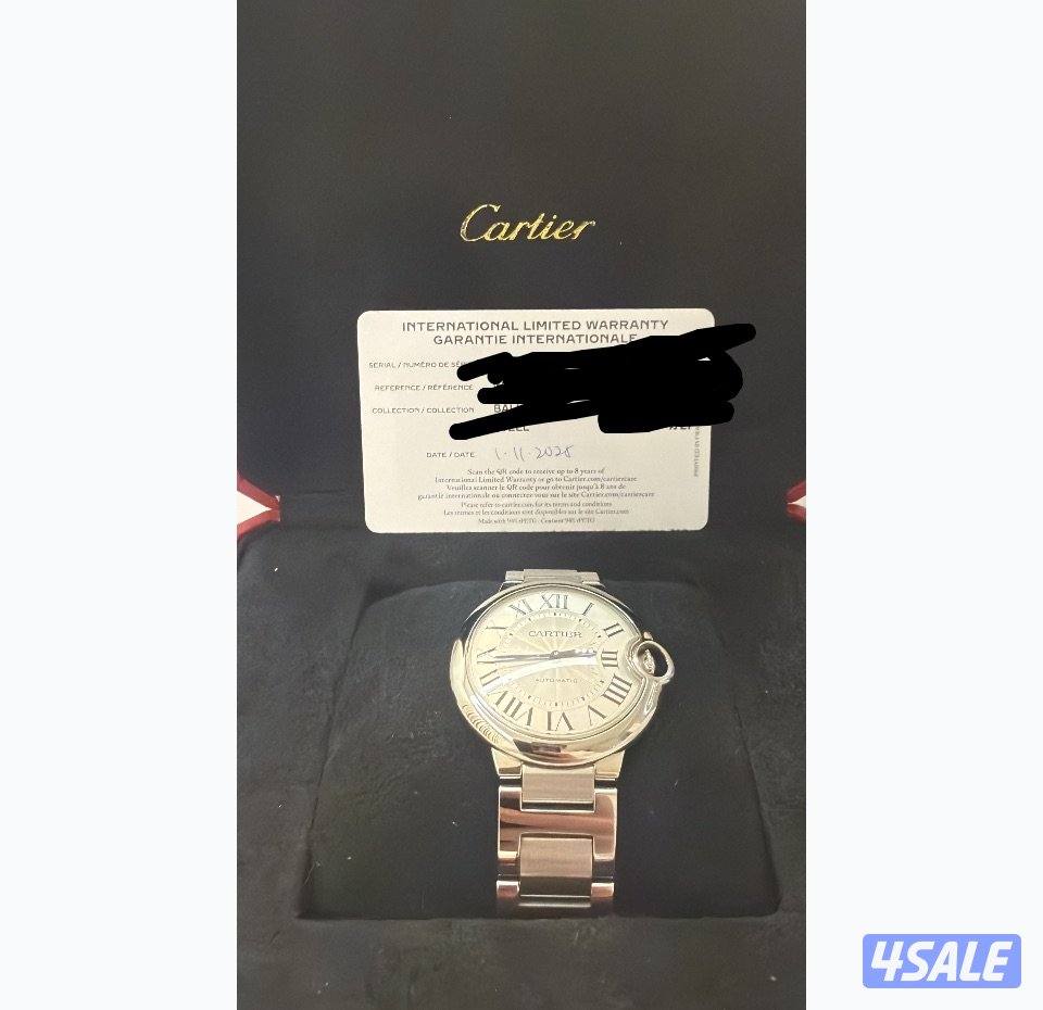 ساعه كارتيه 2025 بلون نظيفههه مقاس ٣٦0