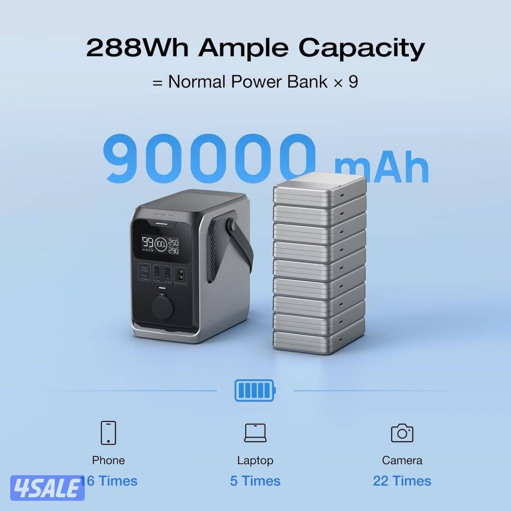 بطارية او محطة كهرباء اسمها ecoflow قطعتين وحدة تشغل اغلب الاجهزة1