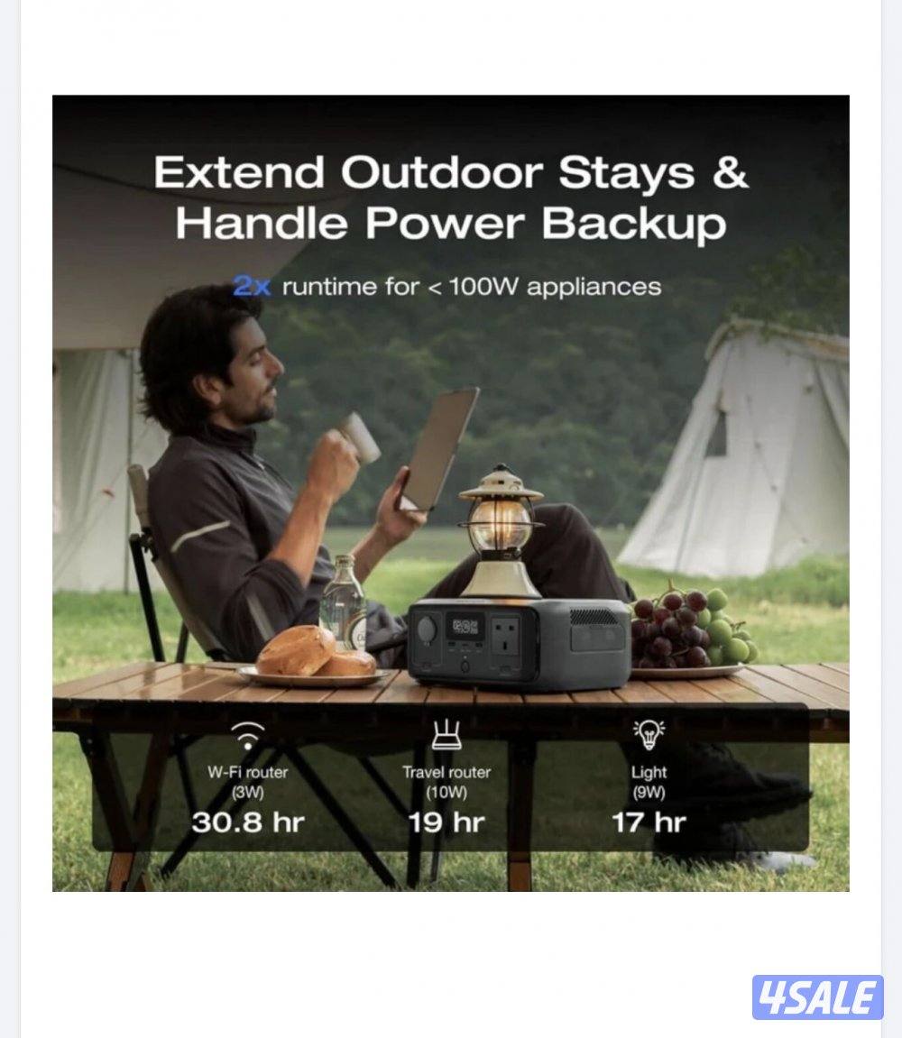 بطارية او محطة كهرباء اسمها ecoflow قطعتين وحدة تشغل اغلب الاجهزة5