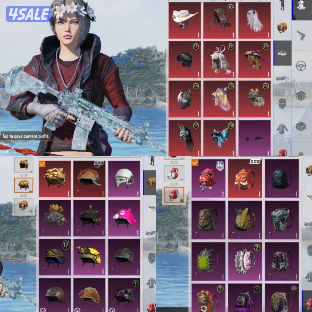 حسابات ببجي منوعه ~ فيس البنت وامفور ثلجي ماكس❄️🔥9