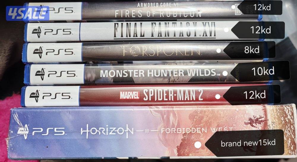 PS5 GAMES For sale0