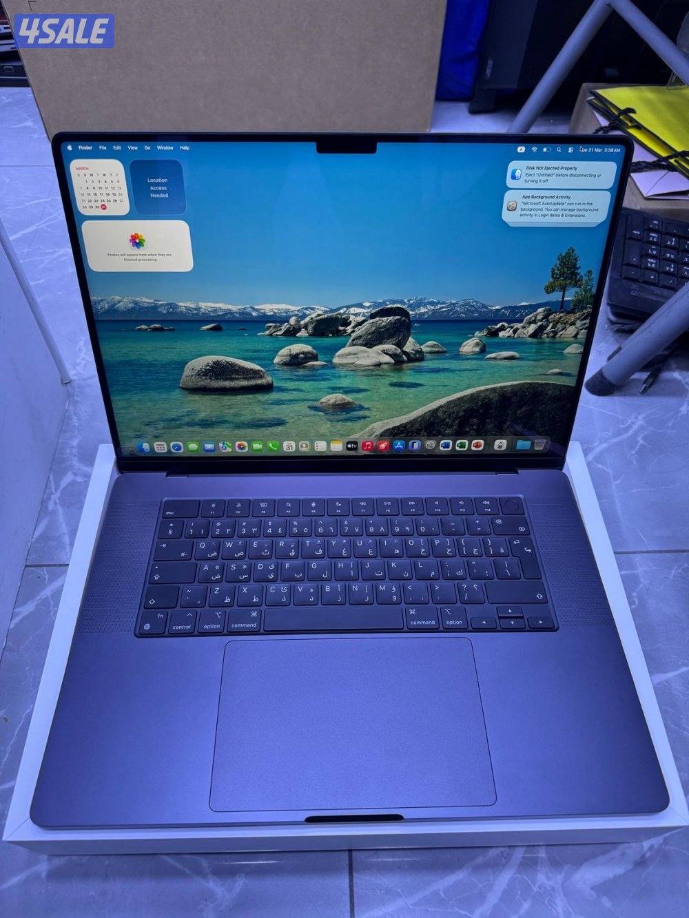 للبيع MACBOOK PRO MAX بحالة ممتازة كالجديد0