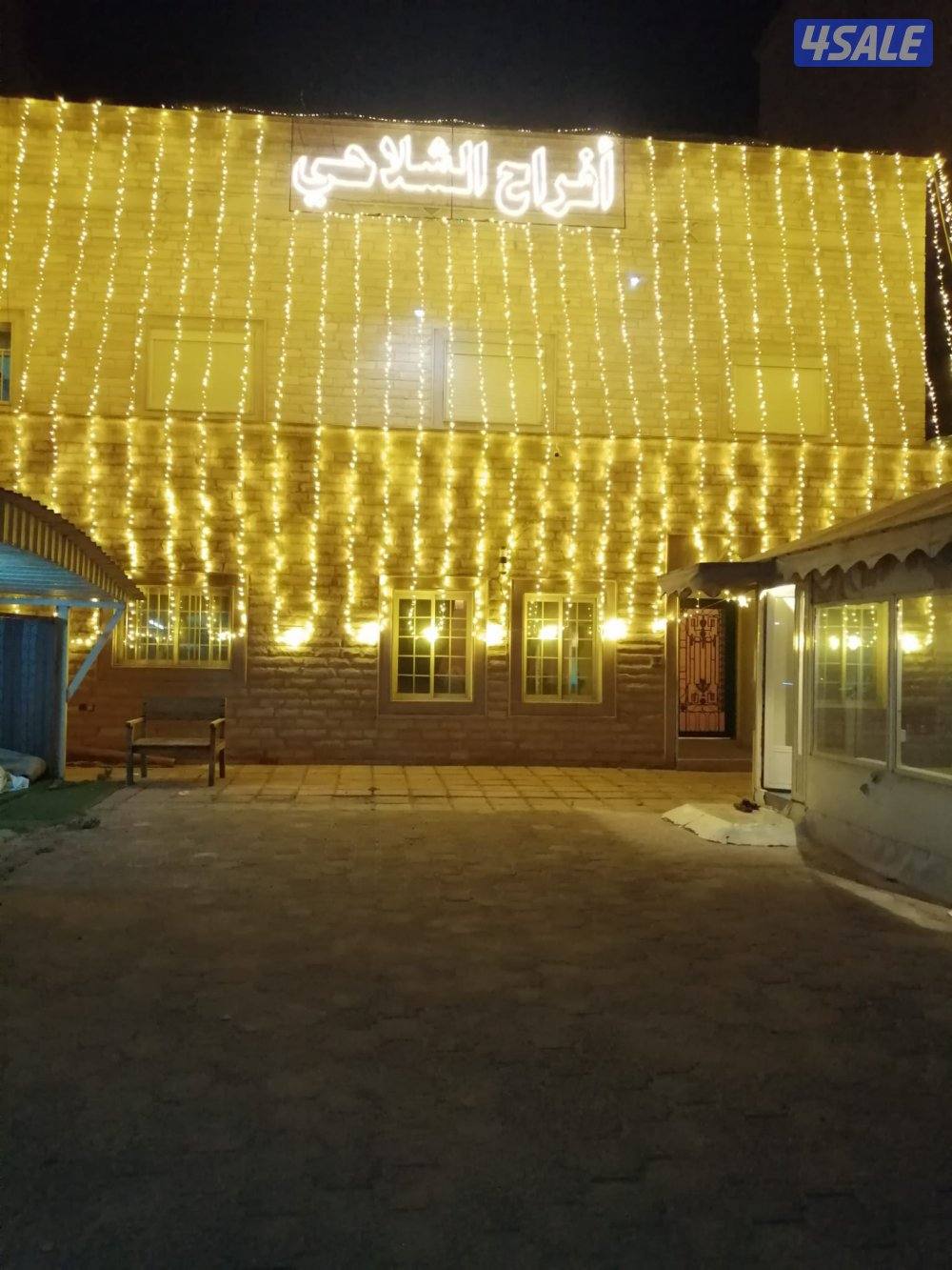 تأجير زينه منازل كتابت اعلانات تأجير سمعات وجميع مستلزمات الفراح0