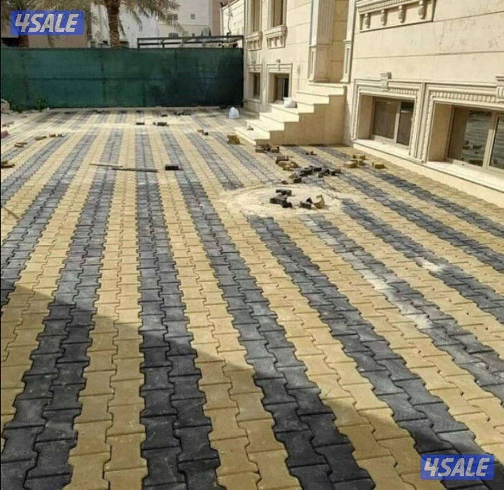 تركيب جميع انواع البلاط المتداخل والكربستون والكاشي وتنسيق الحدائق5