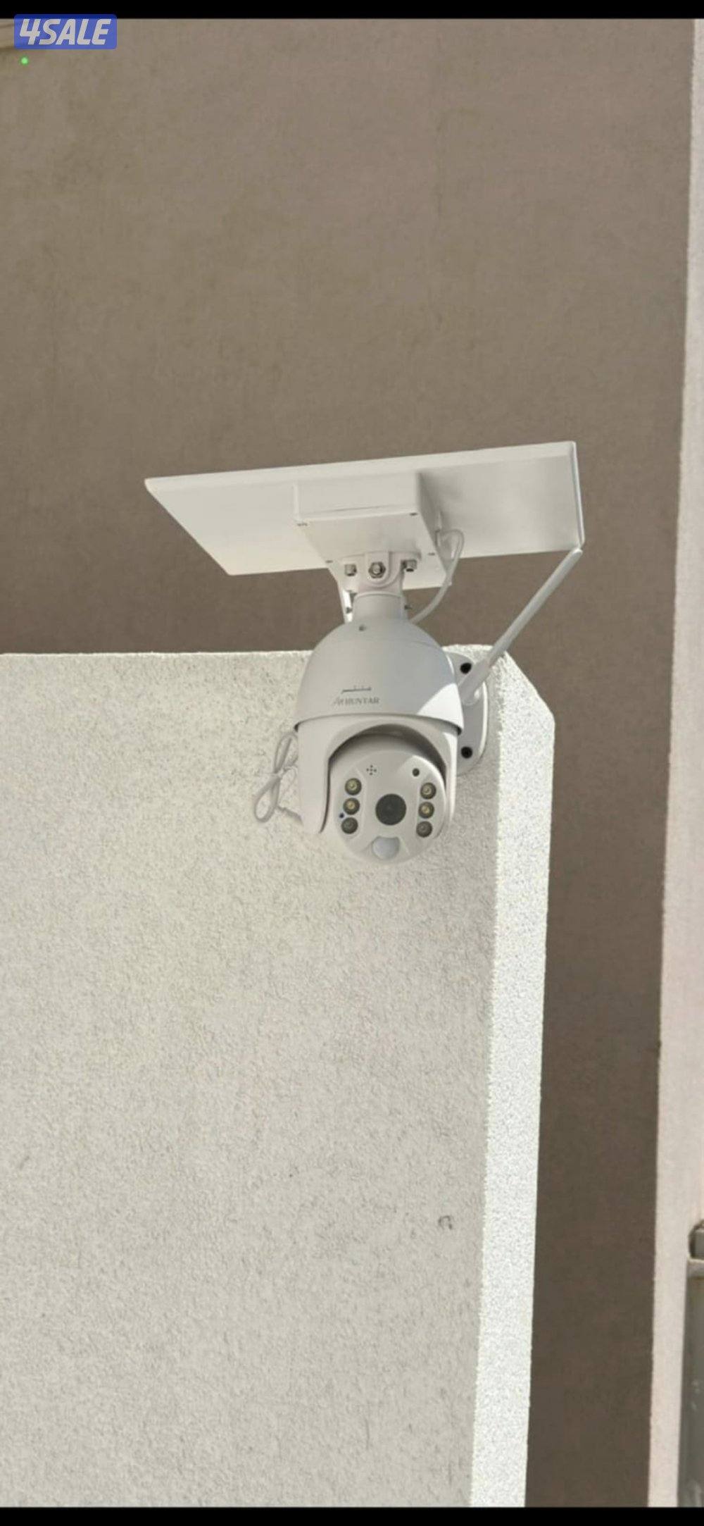 كاميرا طاقه شمسيه متحركه بجميع الاتجاهات صوت وصوره سبيكرمايك1