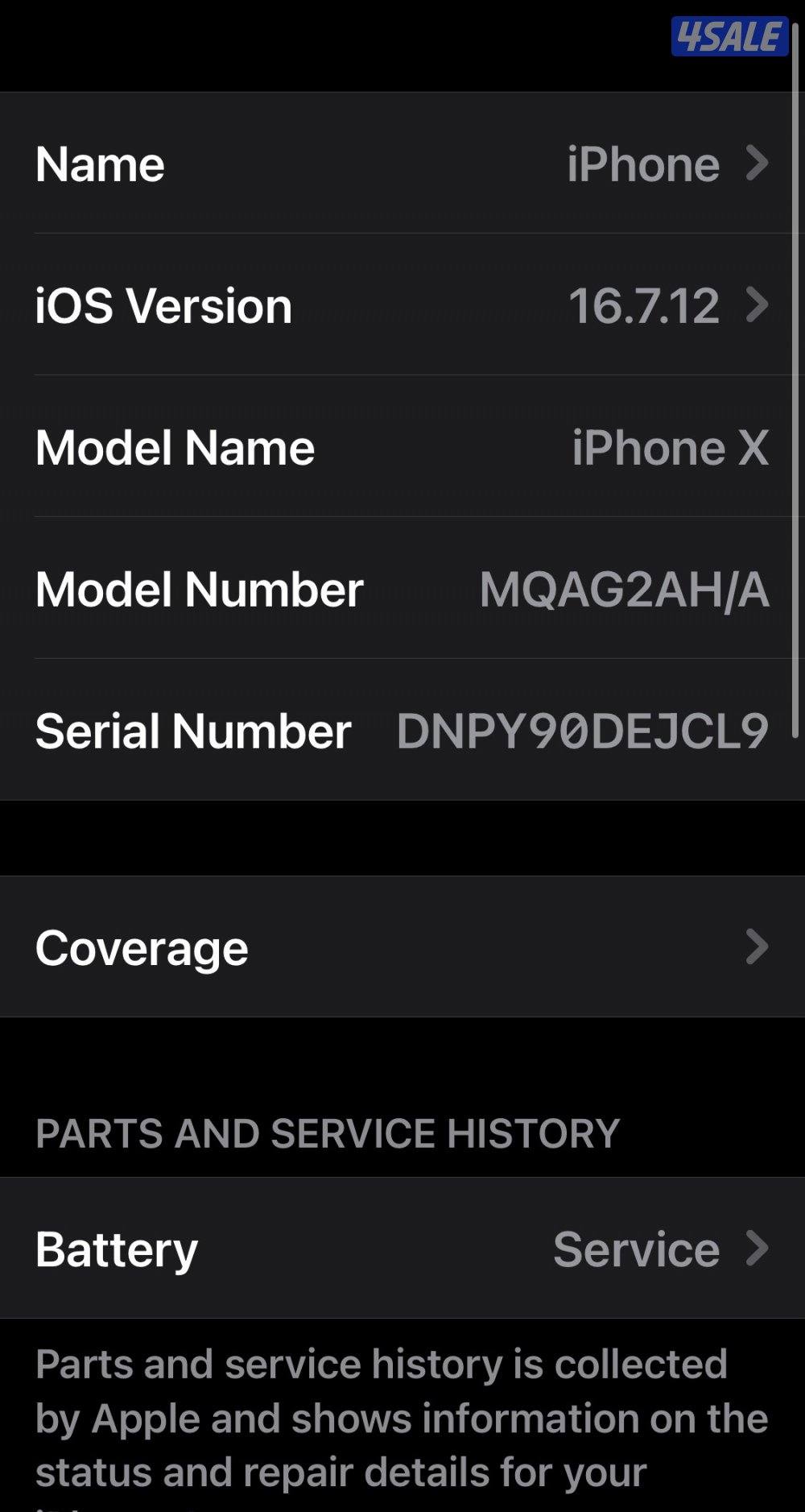 ايفون x للبيع ٢٥٦جيجا11