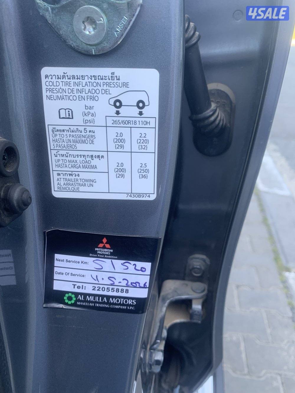 للبيع جيب مونتيرو موديل ٢٠١٨ ماشي 48 الف فقط11