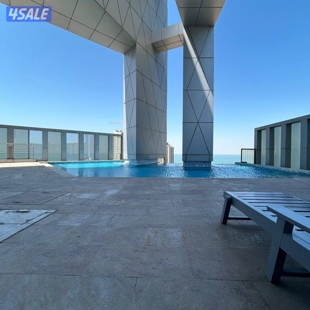 شقة نصف مفروشة اطلالة بحرية للايجار في دسمان10