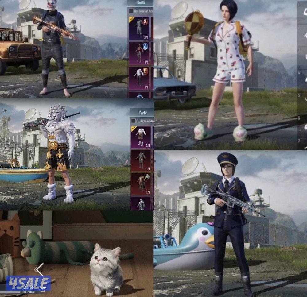 حسابات ببجي منوعه ~ امفور ثلجي واسلحه وحسابات وايد😍❄️✨2