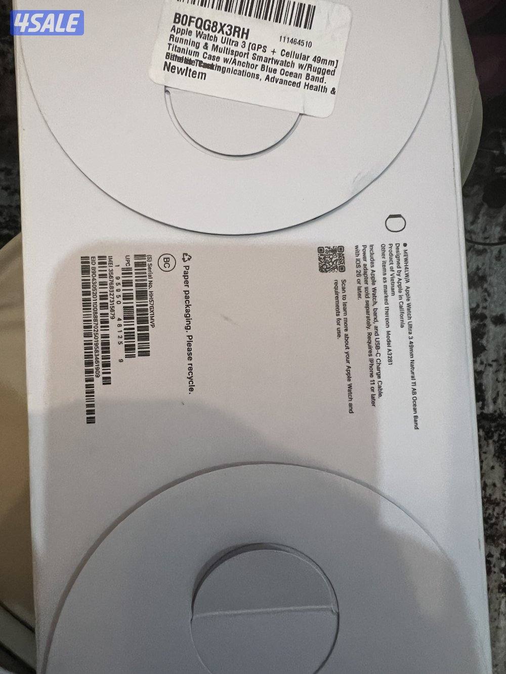 Apple watch ultra 3 new ساعة ابل الترا3