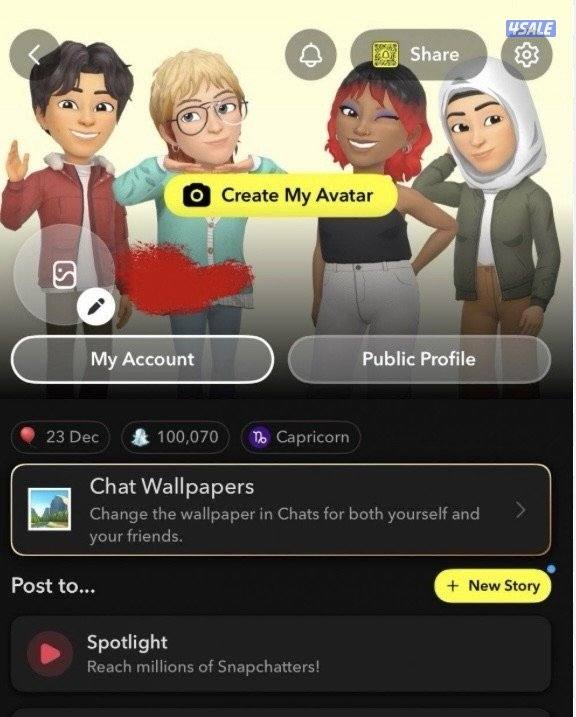 حساب سناب 100 ألف نقطة0