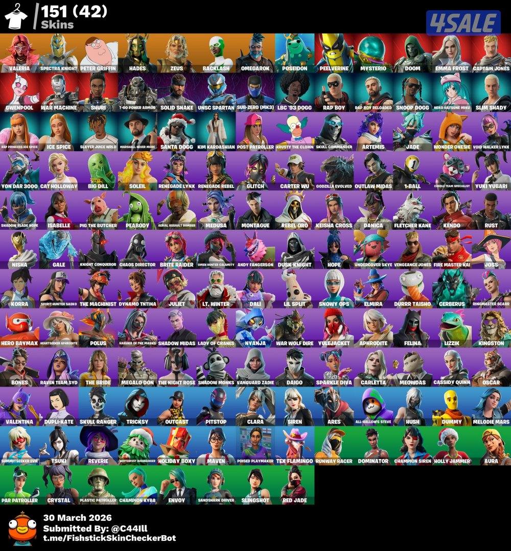 حساب فورت نايت عرق ضمان مدى الحياه بسعر ممتاز0