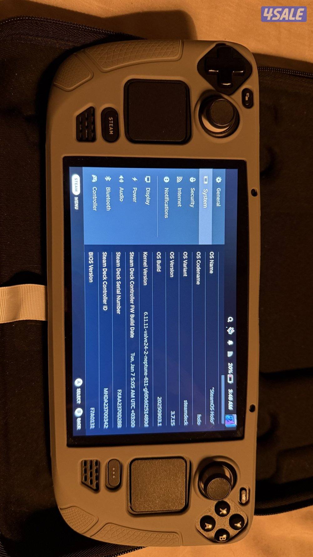 Steam deck 512 lcd ستيم ديك ٥١٢ قيقا1