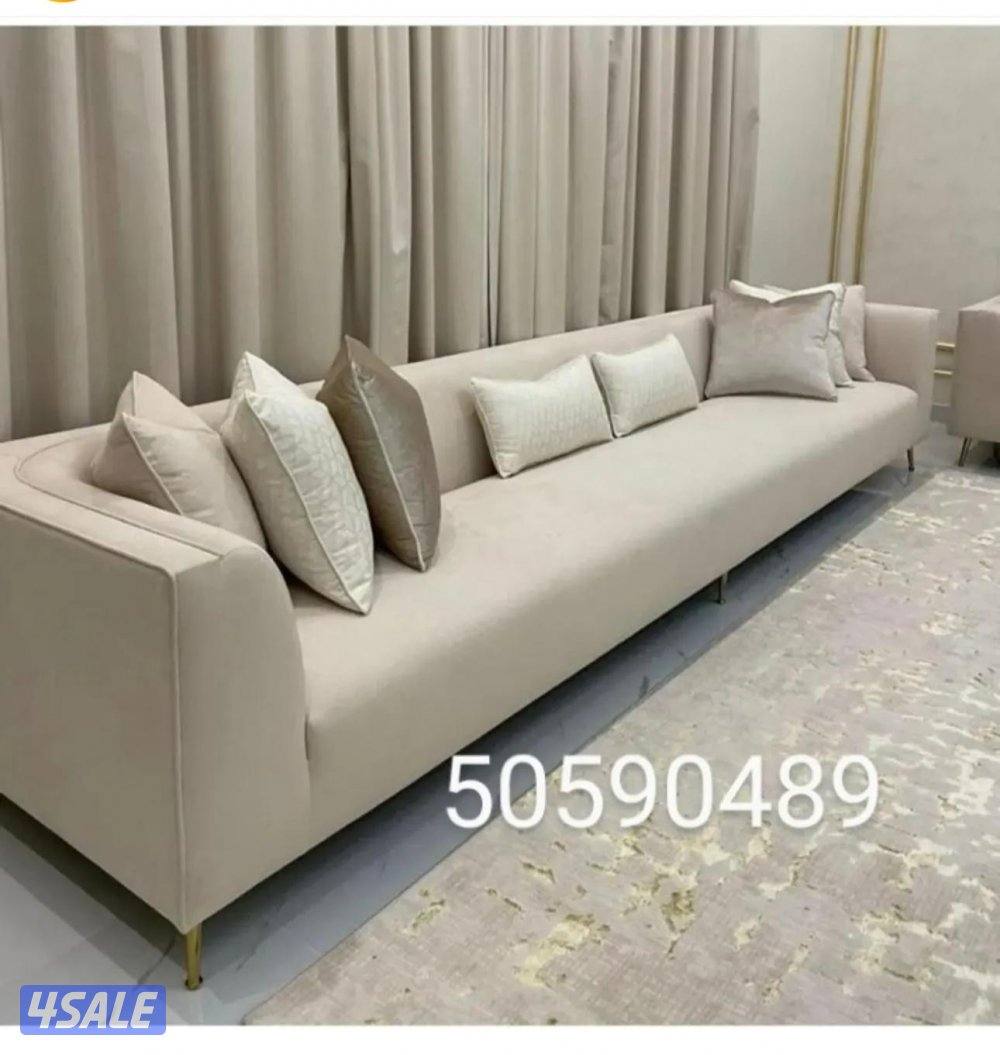 تنجيد جميع موديلات الكنب على اعل جوده ودقه في التنفيذ سعر المتر١٨8