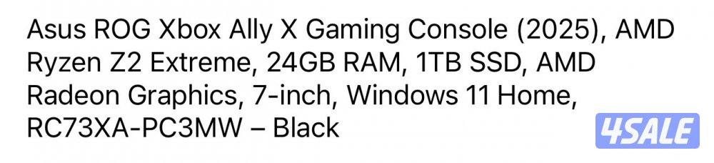 Asus rog ally 1tb 24 gb ram1