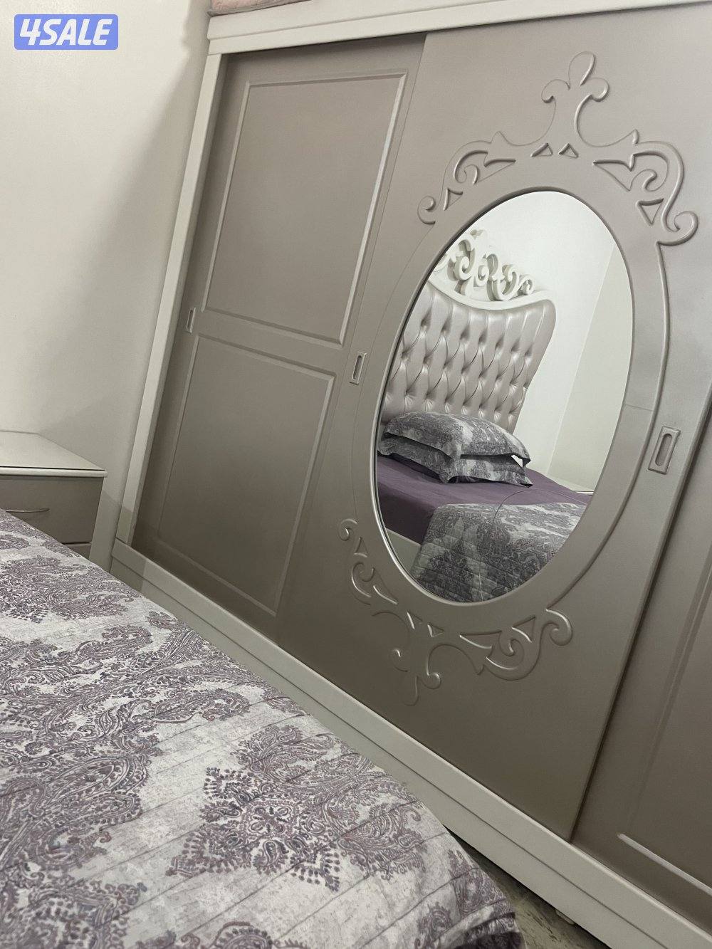 غرفة نوم تفصال للبيع كاملة مع ستارة رول و سجادة للتواصل5