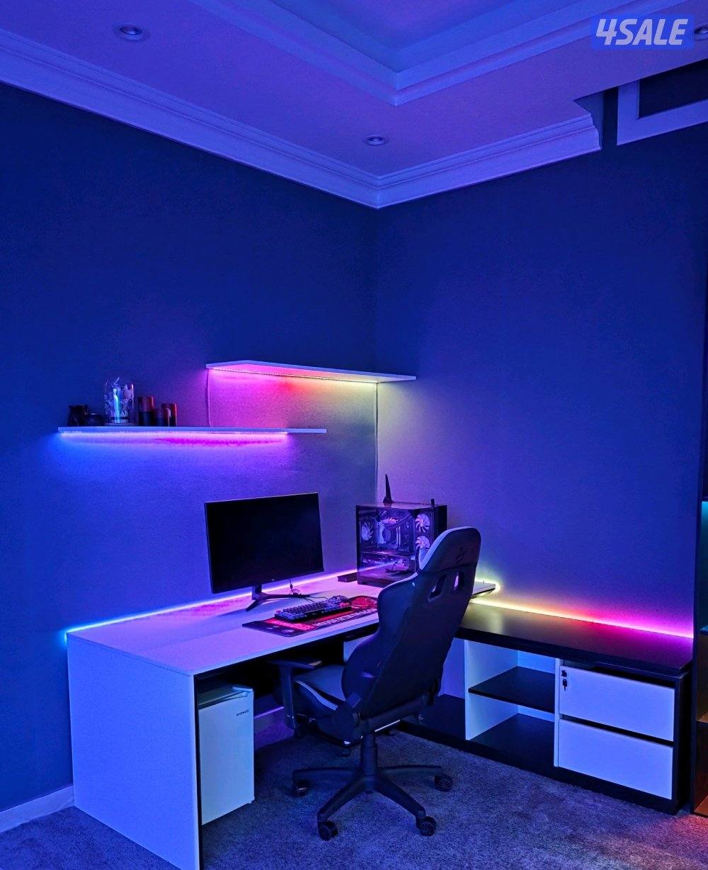 تصميم وتنفيذ اضائات وديكورات غرف العاب الفيديو5