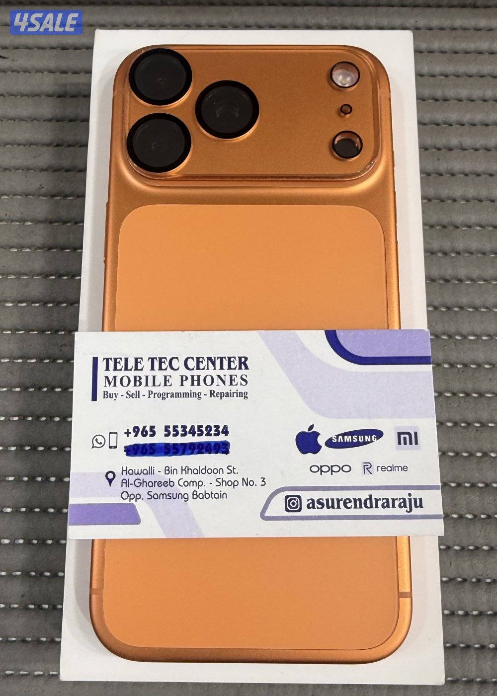 iPhone 17 Pro Max 256GB (Arabic Version)Orange Used.0
