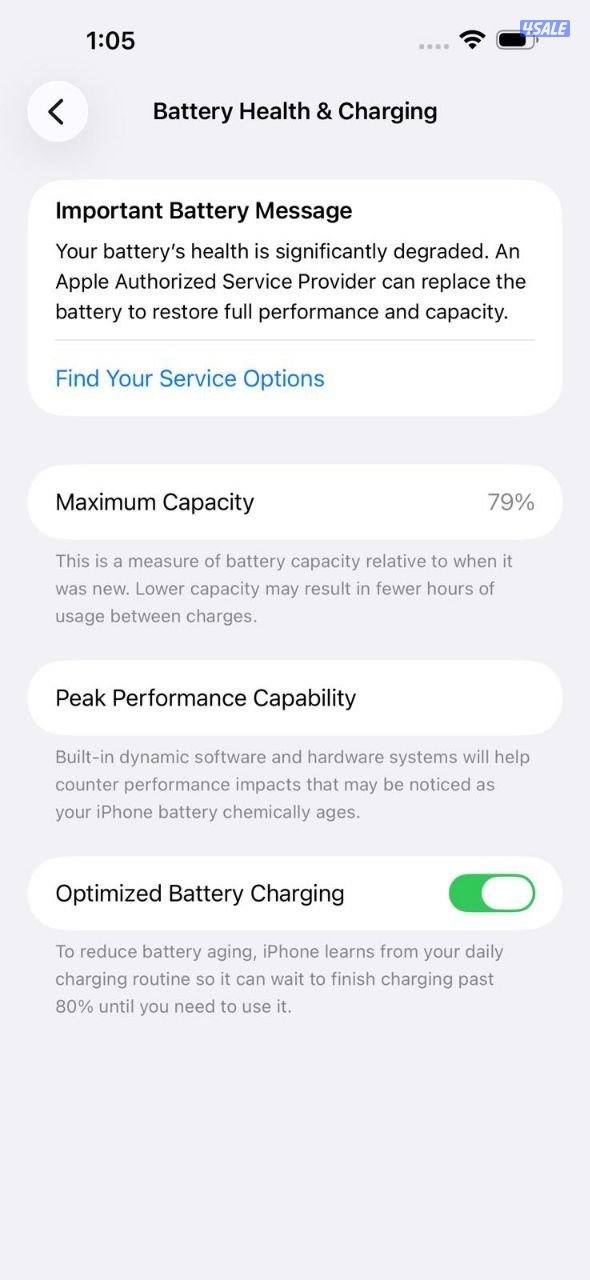 ايفون 14 برو ماكس – 128 جيجا – ذهبي بطارية 79% مستعمل كالجديد2