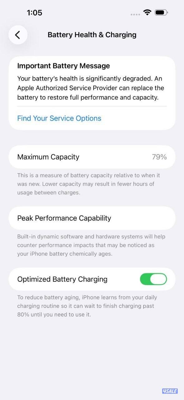 ايفون 14 برو ماكس – 128 جيجا – ذهبي بطارية 79% مستعمل كالجديد3