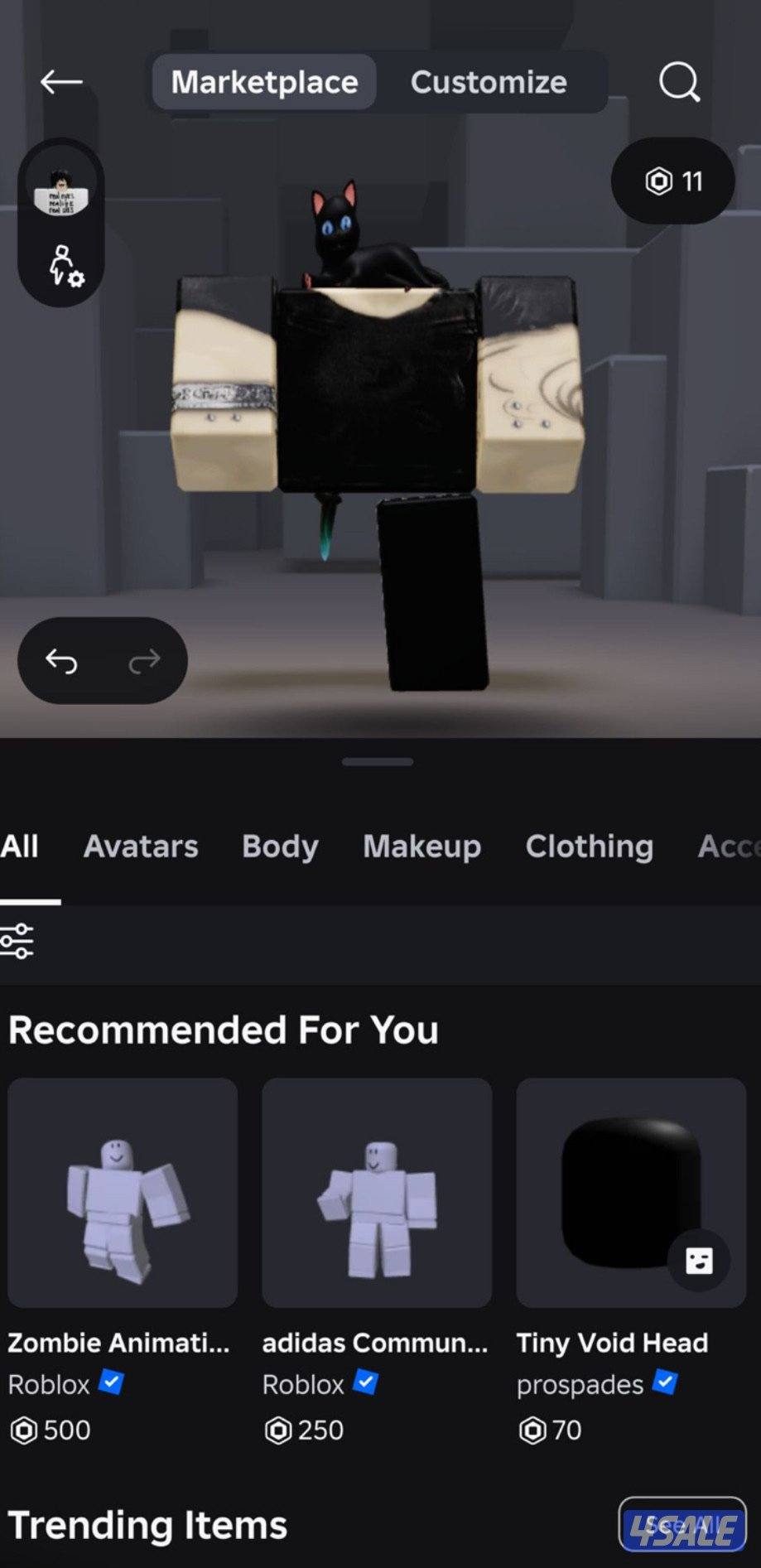 حساب روبلكس فيه الرجل0