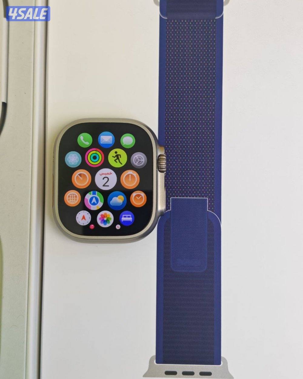 ساعة ابل وتش الترا 2 الأصلية – 49 مم – تيتانيوم طبيعي مستعملة كالجديدة1