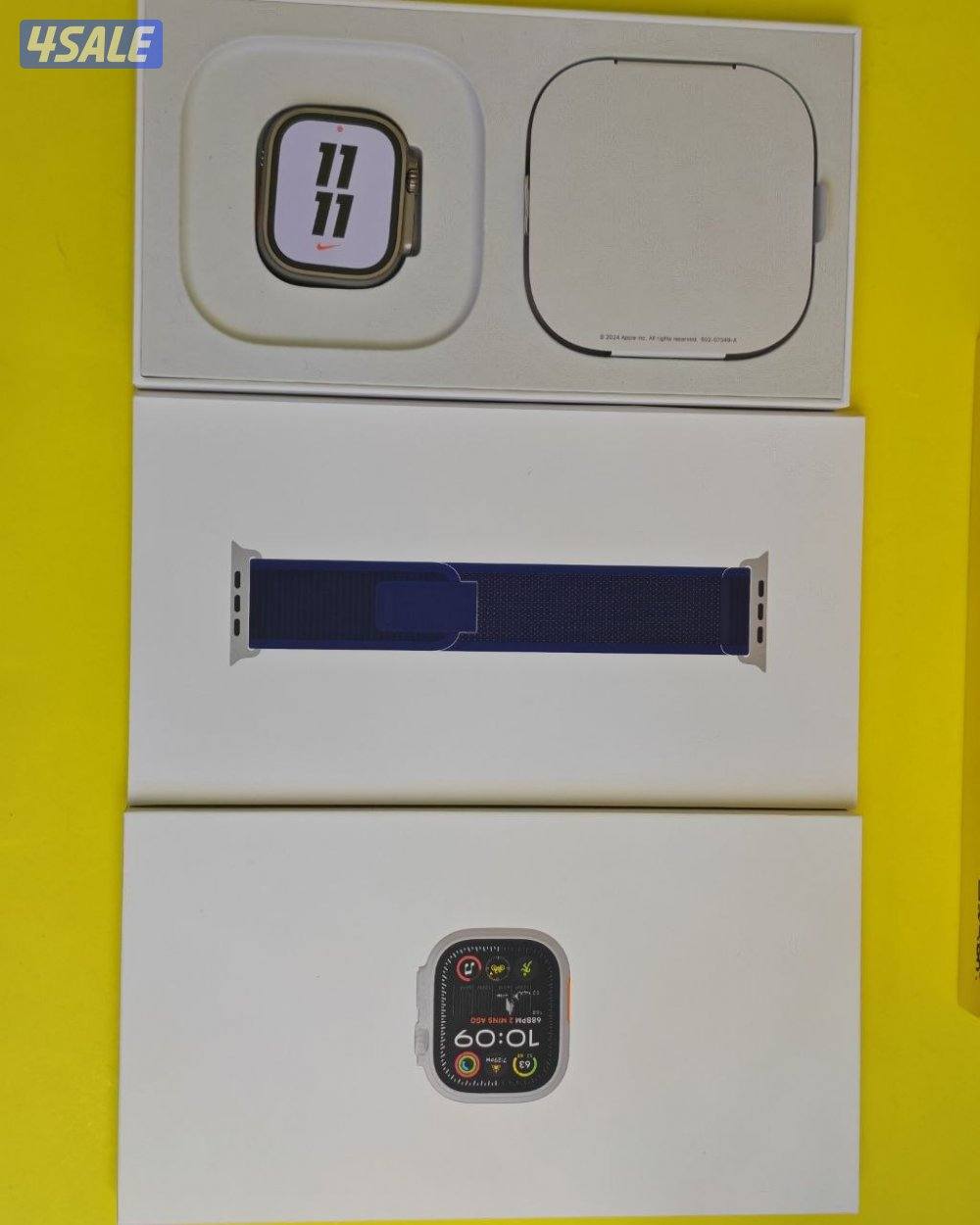 ساعة ابل وتش الترا 2 الأصلية – 49 مم – تيتانيوم طبيعي مستعملة كالجديدة2