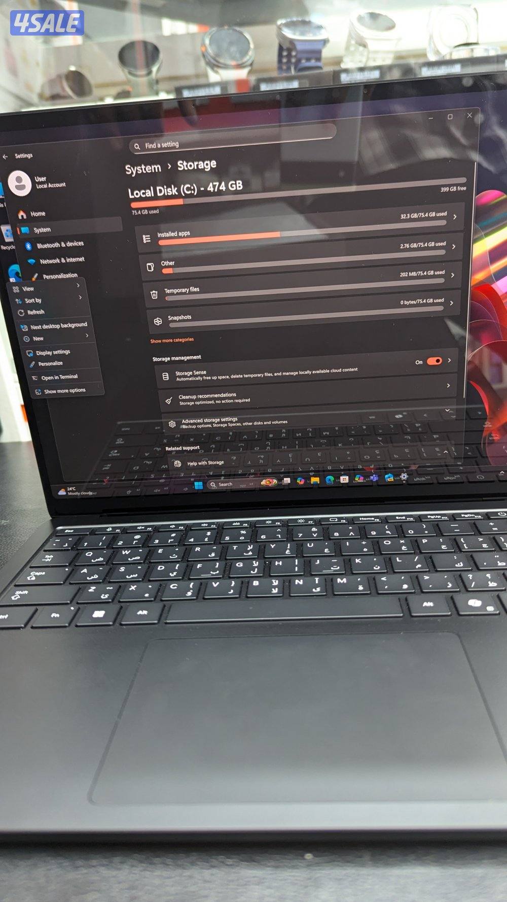 Microsoft  Surface laptop 7th Edition  / 16 GB ram / 512 GB SSD4