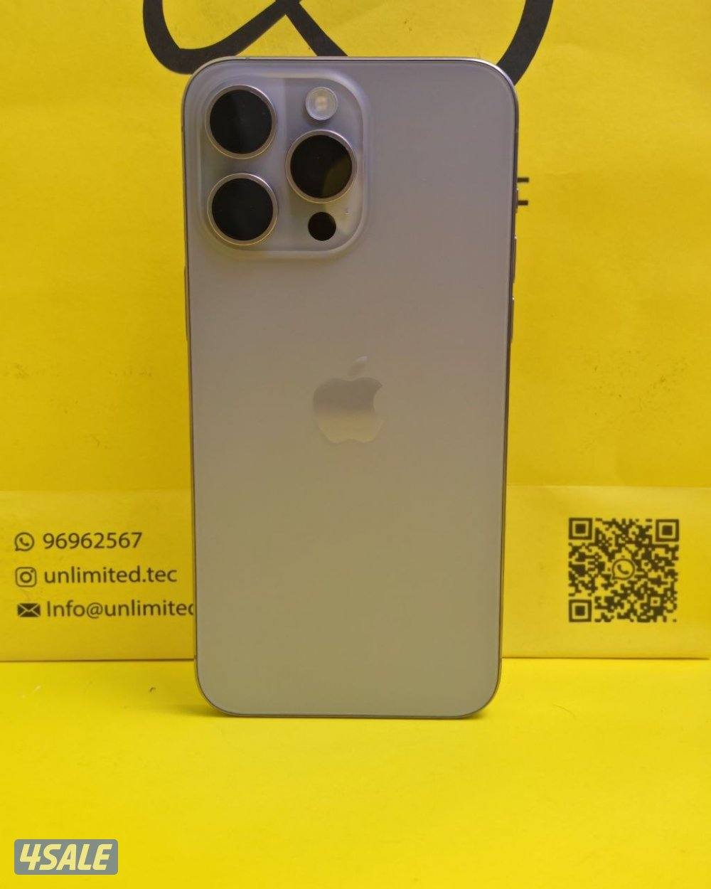 ايفون 15 برو ماكس – 512 جيجا تيتانيوم طبيعي بطارية 89% مستعمل كالجديد1