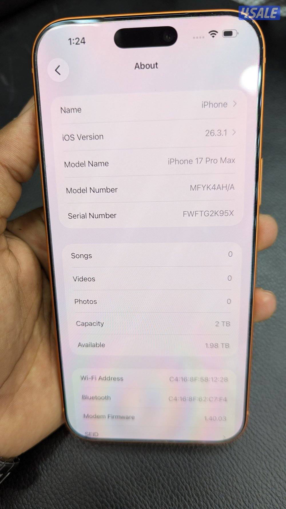 Apple Iphone 17 Pro Max / 2TB storage  and  arabic English  version4