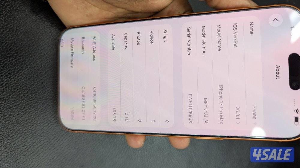 Apple Iphone 17 Pro Max / 2TB storage  and  arabic English  version11