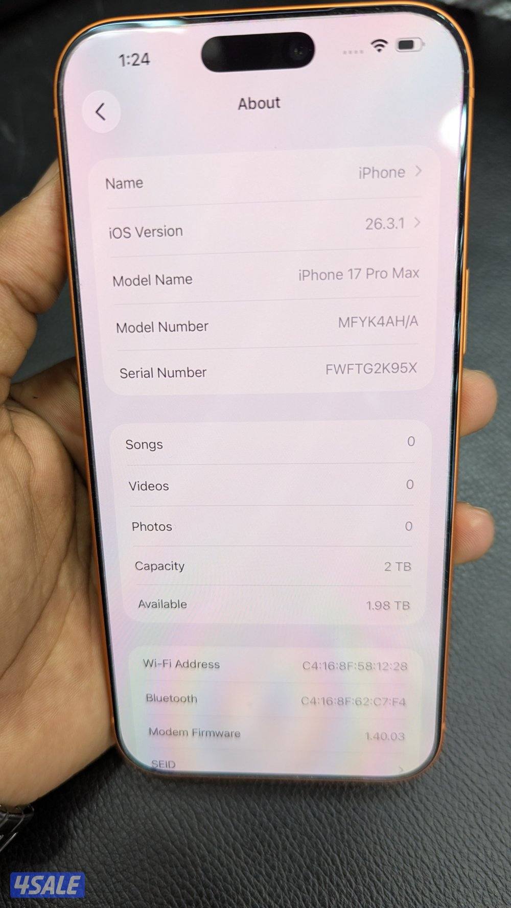 Apple Iphone 17 Pro Max / 2TB storage  and  arabic English  version13