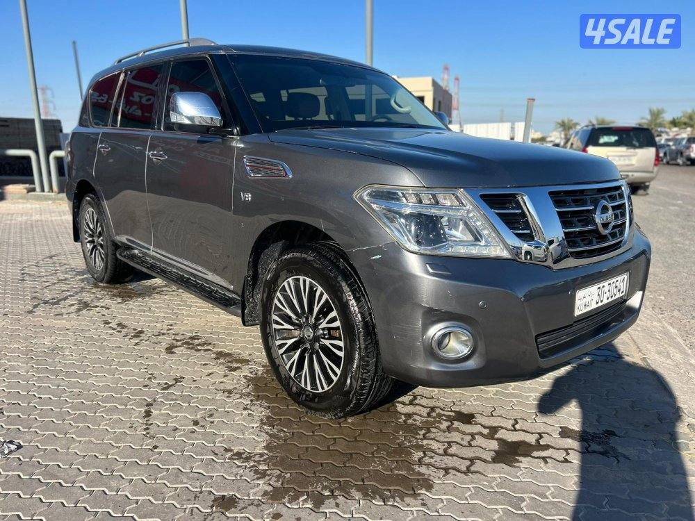 نيسان باترول بلاتنيوم.V8 موديل 2014 ماشى 349.000 k.m  وارد البابطين .1