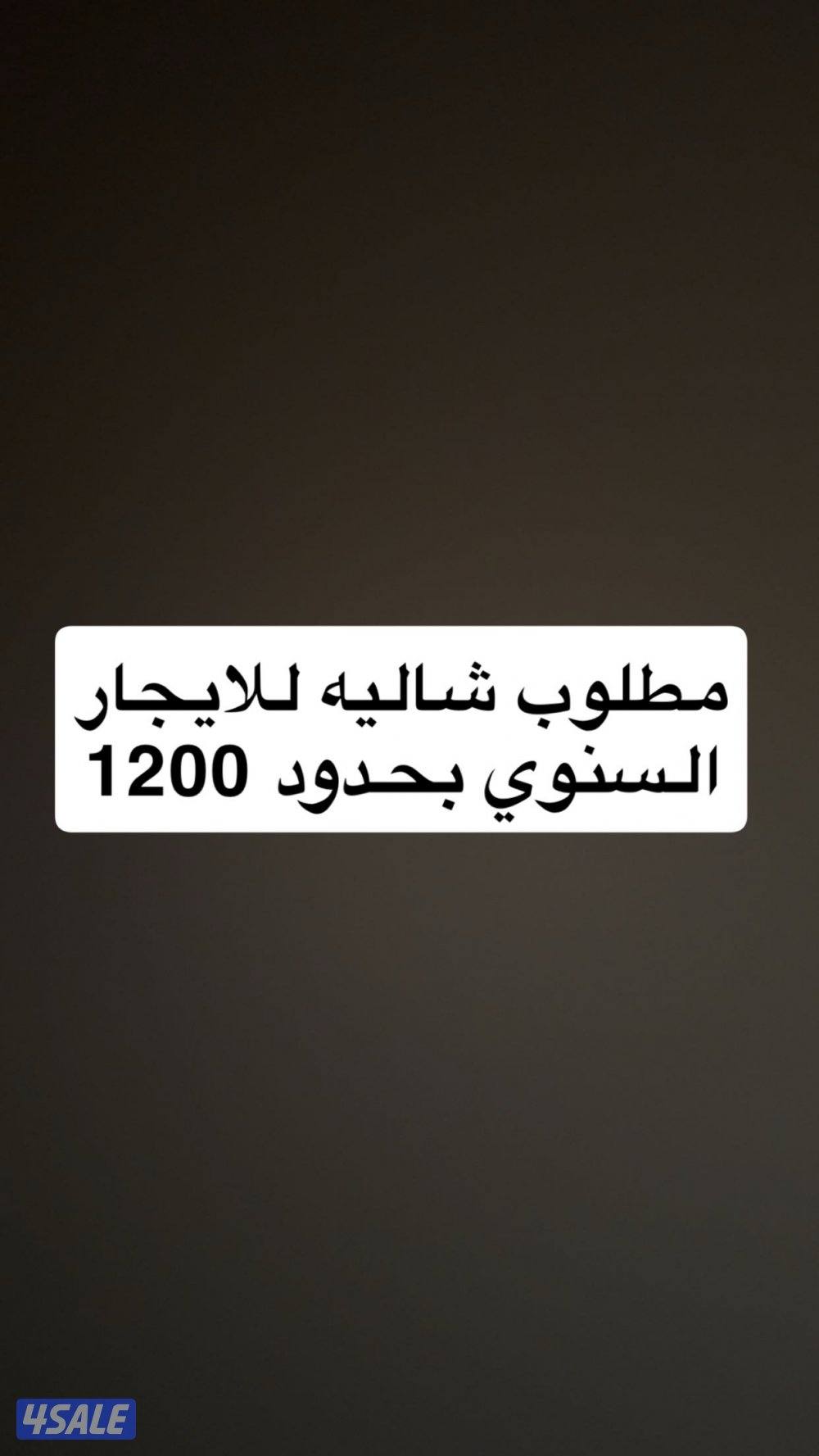 مطلوب شاليه للايجار السنوي او الشهري0