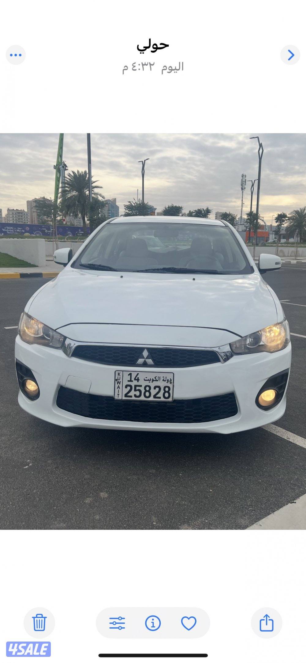 ميتسوبيشي لانسر ٢٠١٦  بحالة ممتازة  بيعة سريعة ٩٥٠. دينار9