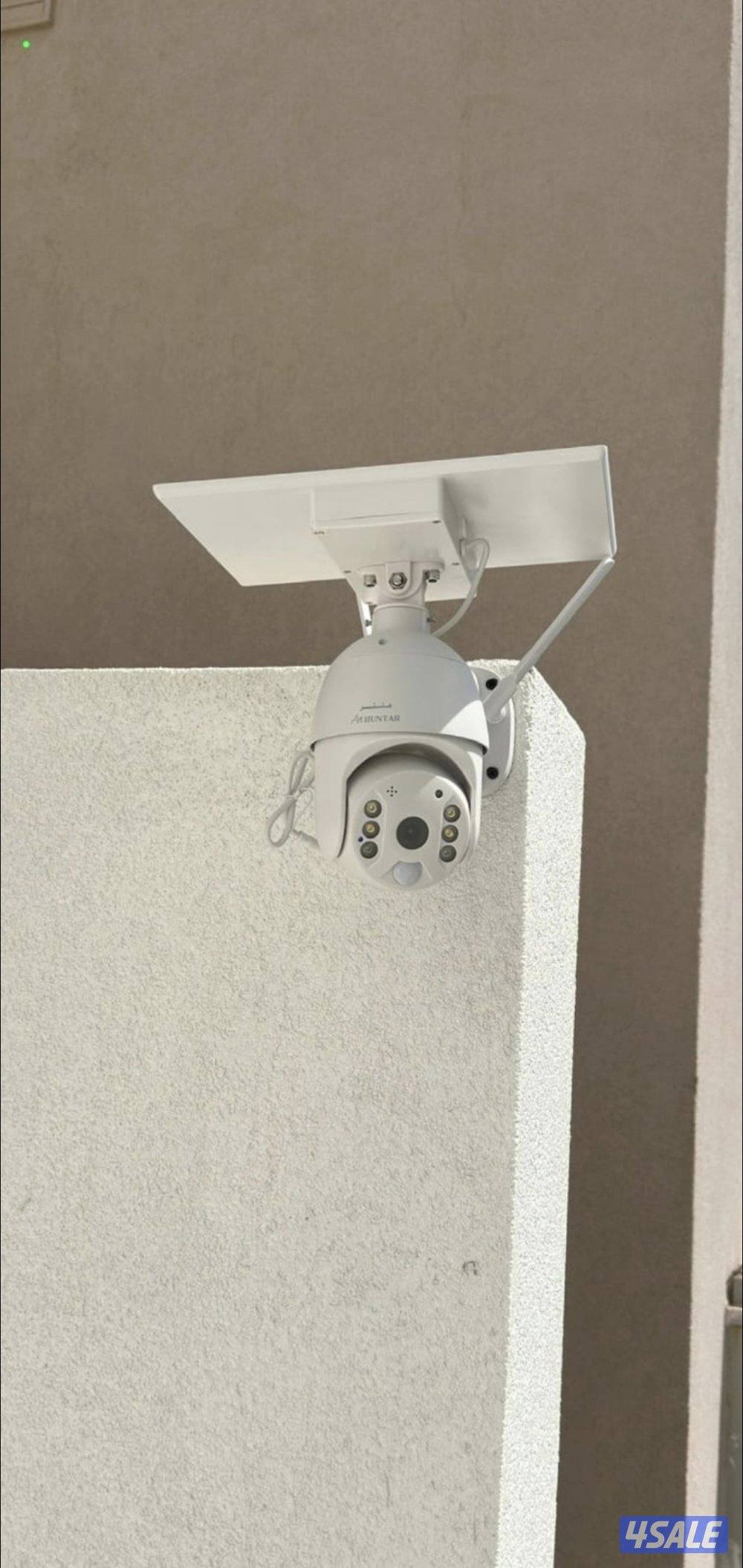 كاميرا طاقه شمسيه متحركه بجميع الاتجاهات صوت وصوره سبيكر مايك1