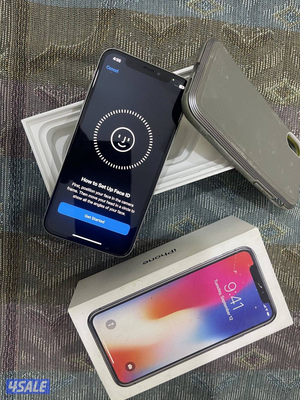 ايفون اكس ابيض 256 قيقا بطارية 100 شغال تمام6