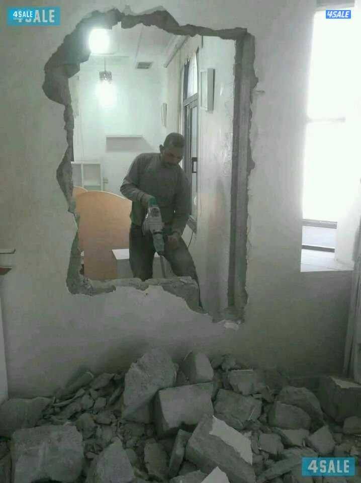مقاولات عامه تكسير بناء مساح وسجنما تكسير حمامات ومطابخ ترميمات توسعات0