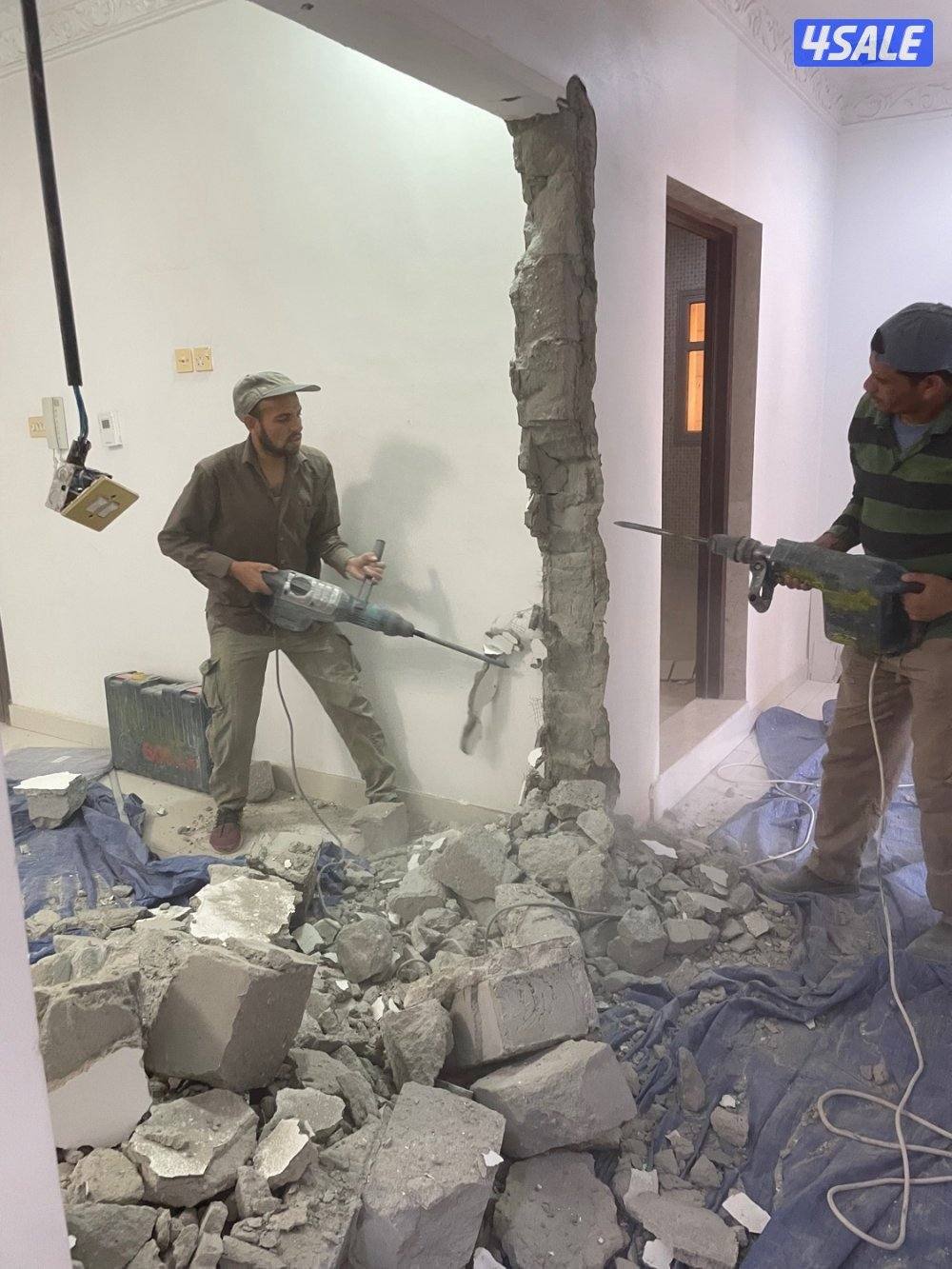 مقاولات عامه تكسير بناء مساح وسجنما تكسير حمامات ومطابخ ترميمات توسعات5