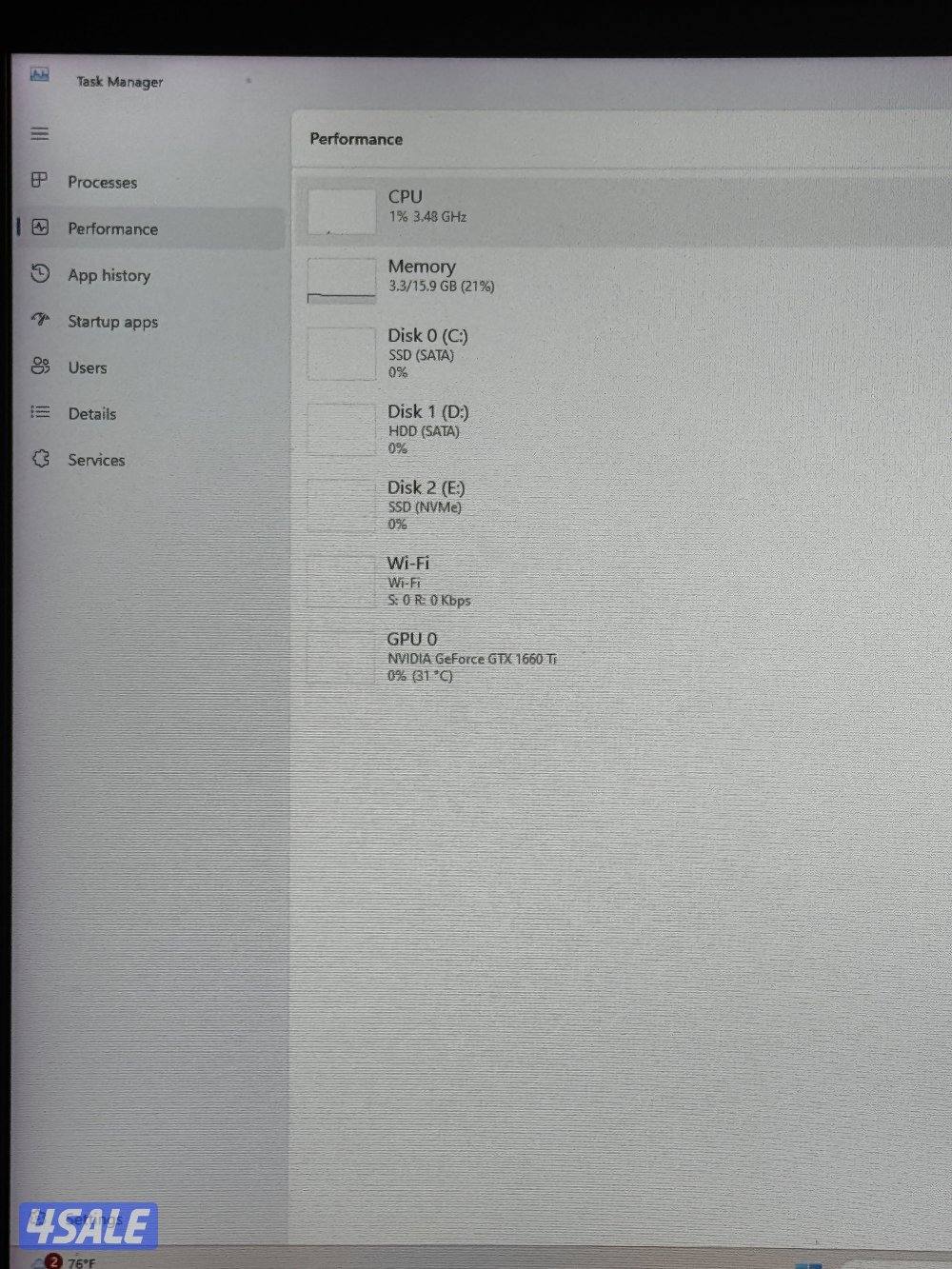 بي سي Geforce 1660ti + Ryzen5 5600X3